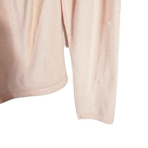 le moda Light pink merion wool Vintage cardigan - Picture 5 of 8